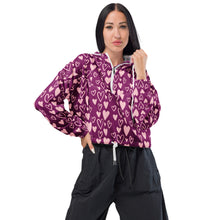 将图片加载到图库查看器,Nicana Queen of Hearts Women’s cropped windbreaker