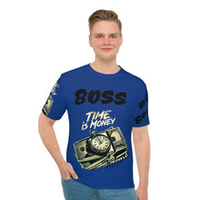 Cargar imagen en el visor de la galería, Nicana Boss Men's Loose T-shirt- Blue