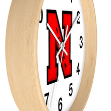 Cargar imagen en el visor de la galería, Nicana Lettermen Red Wall clock