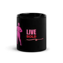 Load image into Gallery viewer, Nicana Live Bold Black Glossy Mug
