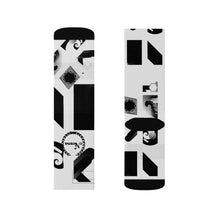 Cargar imagen en el visor de la galería, Nicana Black/ White Block Socks