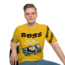 Cargar imagen en el visor de la galería, Nicana Boss Men's Loose T-shirt- gold yellow