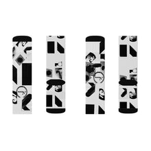 Cargar imagen en el visor de la galería, Nicana Black/ White Block Socks