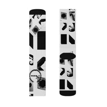 Cargar imagen en el visor de la galería, Nicana Black/ White Block Socks