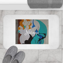 Cargar imagen en el visor de la galería, Nicana Graffiti White Bath Mat