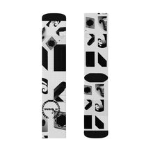 Cargar imagen en el visor de la galería, Nicana Black/ White Block Socks