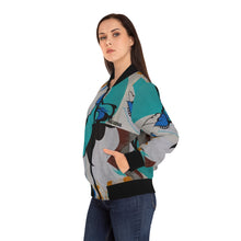 Cargar imagen en el visor de la galería, Nicana Graffiti Women's Bomber Jacket (AOP)