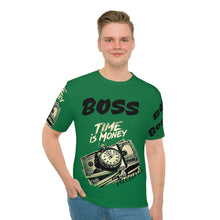 Cargar imagen en el visor de la galería, Nicana Boss Men's Loose T-shirt- Mula Green