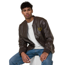将图片加载到图库查看器,Nicana Signature Leather Bomber Jacket
