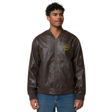 将图片加载到图库查看器,Nicana Signature Leather Bomber Jacket