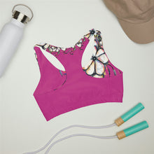Load image into Gallery viewer, Girls' Pink Petals Double Lined Seamless Sports Bra