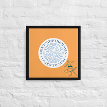 Cargar imagen en el visor de la galería, Nicana Don't Fight The Wave (male) Framed canvas