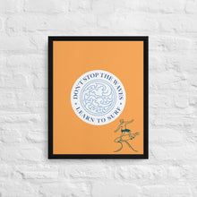 Cargar imagen en el visor de la galería, Nicana Don't Fight The Wave (male) Framed canvas