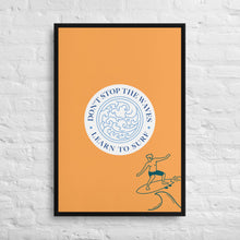 Cargar imagen en el visor de la galería, Nicana Don't Fight The Wave (male) Framed canvas