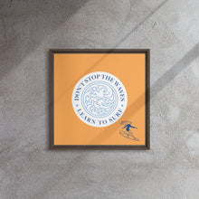 Cargar imagen en el visor de la galería, Nicana Don't Fight The Waves (female) Framed canvas