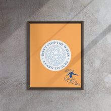 Cargar imagen en el visor de la galería, Nicana Don't Fight The Waves (female) Framed canvas