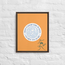 Cargar imagen en el visor de la galería, Nicana Don't Fight The Wave (male) Framed canvas