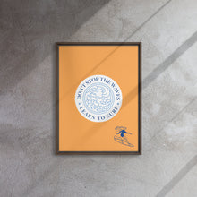 Cargar imagen en el visor de la galería, Nicana Don't Fight The Waves (female) Framed canvas