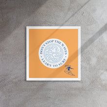 Cargar imagen en el visor de la galería, Nicana Don't Fight The Waves (female) Framed canvas