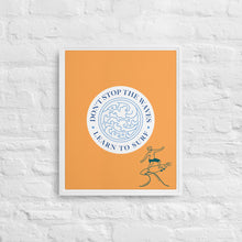 Cargar imagen en el visor de la galería, Nicana Don't Fight The Wave (male) Framed canvas