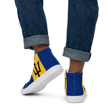 Load image into Gallery viewer, Bajan Pride Men’s high top Nicana canvas shoes