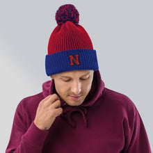 Load image into Gallery viewer, Nicana Letterman Pom-Pom Beanie