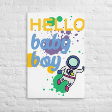 Load image into Gallery viewer, Nicana  Hello Baby Boy Thin canvas