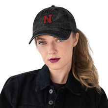Load image into Gallery viewer, Nicana Red Letterman Vintage Cotton Twill Cap