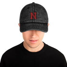 Load image into Gallery viewer, Nicana Red Letterman Vintage Cotton Twill Cap