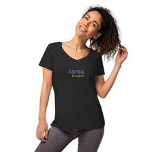 Load image into Gallery viewer, Aspire to Inspire,  Nicana Women’s fitted v-neck t-shirt
