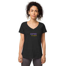 Load image into Gallery viewer, Aspire to Inspire,  Nicana Women’s fitted v-neck t-shirt