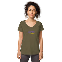 Load image into Gallery viewer, Aspire to Inspire,  Nicana Women’s fitted v-neck t-shirt