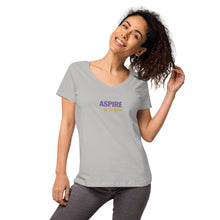 Load image into Gallery viewer, Aspire to Inspire,  Nicana Women’s fitted v-neck t-shirt