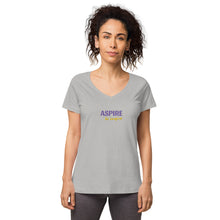 Load image into Gallery viewer, Aspire to Inspire,  Nicana Women’s fitted v-neck t-shirt