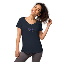Load image into Gallery viewer, Aspire to Inspire,  Nicana Women’s fitted v-neck t-shirt
