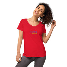 Load image into Gallery viewer, Aspire to Inspire,  Nicana Women’s fitted v-neck t-shirt