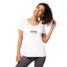 Load image into Gallery viewer, Aspire to Inspire,  Nicana Women’s fitted v-neck t-shirt