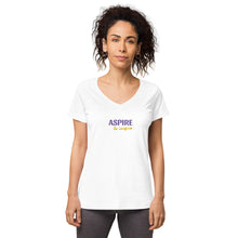 Load image into Gallery viewer, Aspire to Inspire,  Nicana Women’s fitted v-neck t-shirt