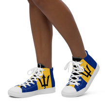 Load image into Gallery viewer, Bajan Pride Nicana Women’s high top canvas shoes