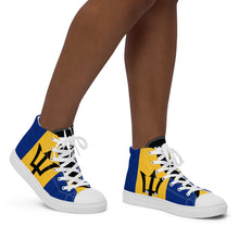 Load image into Gallery viewer, Bajan Pride Nicana Women’s high top canvas shoes