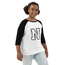 Cargar imagen en el visor de la galería, Nicana Letterman Youth baseball shirt