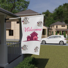 将图片加载到图库查看器，Nicana Pink Floral Welcome House Banner
