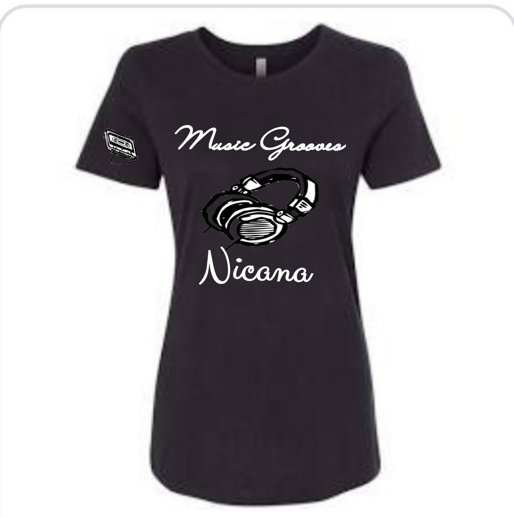 Short Sleeve MUSIC groove Dos