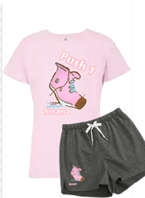 Carica l&#39;immagine nel visualizzatore di Gallery, Jais Push 1 Tees, Shorts,  Sets. Girls/ Young Women
