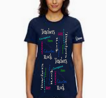 Cargar imagen en el visor de la galería, Teachers Rock on Repeat Tee
