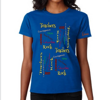 Cargar imagen en el visor de la galería, Teachers Rock on Repeat Tee

