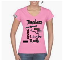 Charger l&#39;image dans la galerie, Nicana Teachers Rock Stripe Tee
