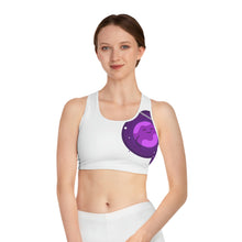 将图片加载到图库查看器，Nicana Planet Purple Sports Bra (AOP)
