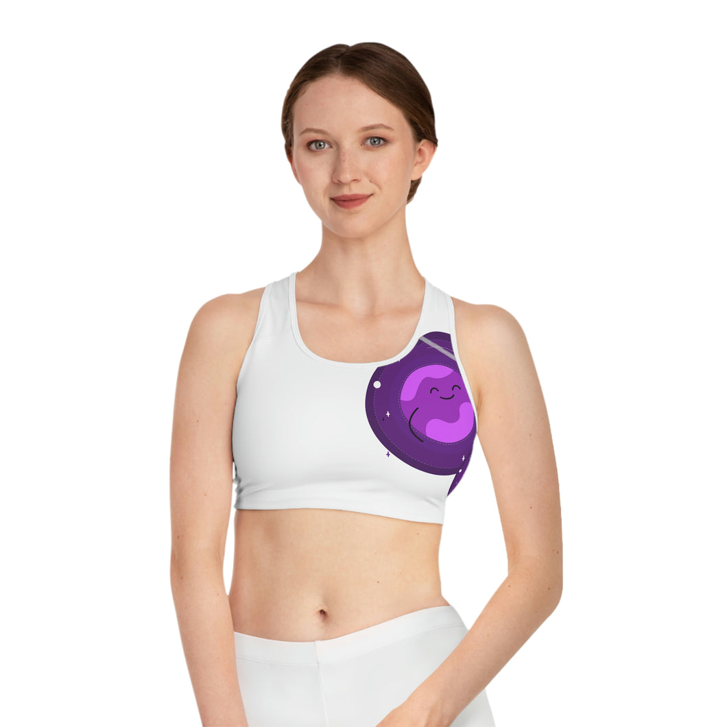 Nicana Planet Purple Sports Bra (AOP)
