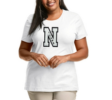 将图片加载到图库查看器，Nicana Brand Lettermen Tshirts- Curvy Women
